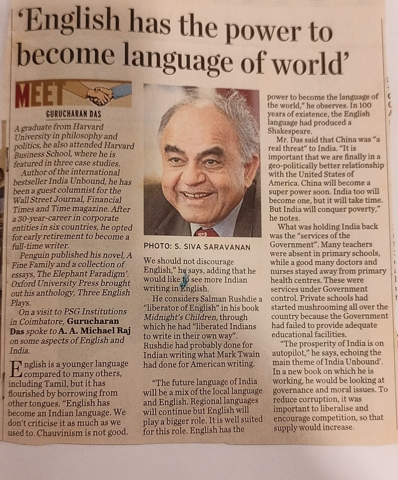 English has the power to become the language of the world